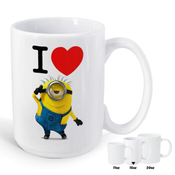 I love by minion, Κούπα Mega, κεραμική, 450ml