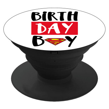 Birth day Boy (superman), Phone Holders Stand  Black Hand-held Mobile Phone Holder