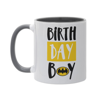 Birth day Boy (batman), Mug colored grey, ceramic, 330ml