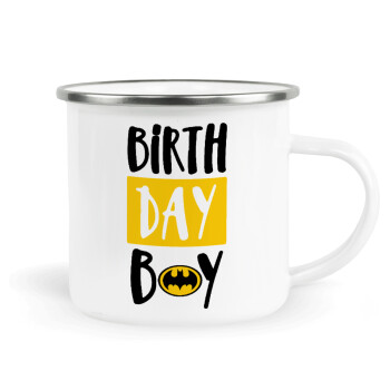 Birth day Boy (batman), Metallic enamel cup white 360ml