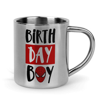 Birth day Boy (spiderman), Mug Stainless steel double wall 300ml