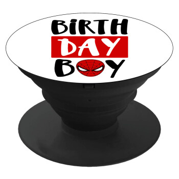 Birth day Boy (spiderman), Phone Holders Stand  Black Hand-held Mobile Phone Holder