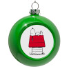 Green Christmas tree ornament bauble 8cm