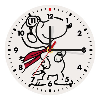 Snoopy ο πιλότος, Wooden wall clock (20cm)