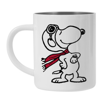 Snoopy ο πιλότος, Mug Stainless steel double wall 300ml