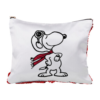 Snoopy ο πιλότος, Red sequin cosmetic bag