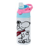 Children's hot water bottle, stainless steel, with safety straw, Pink/BlueCiel (360ml) BPA FREE