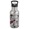 Metallic Silver with straw (500ml)