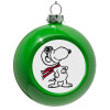 Green Christmas tree ornament bauble 8cm