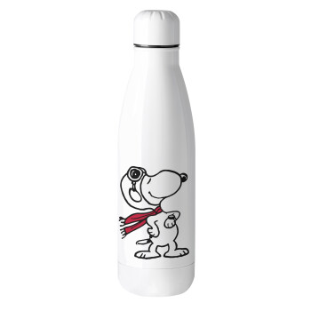 Snoopy ο πιλότος, Μεταλλικό παγούρι θερμός (Stainless steel), 500ml