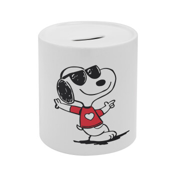 Snoopy καρδούλα, Κουμπαράς πορσελάνης με τάπα