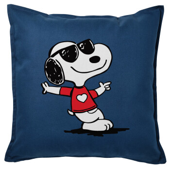 Snoopy καρδούλα, Sofa cushion Blue 50x50cm includes filling