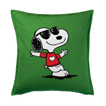 Snoopy καρδούλα, Sofa cushion Green 50x50cm includes filling