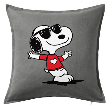 Snoopy καρδούλα, Sofa cushion Grey 50x50cm includes filling