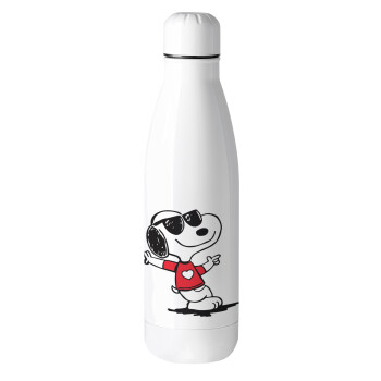 Snoopy καρδούλα, Μεταλλικό παγούρι θερμός (Stainless steel), 500ml