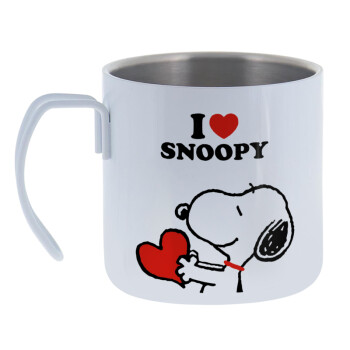 I LOVE SNOOPY, Κούπα Ανοξείδωτη διπλού τοιχώματος 400ml