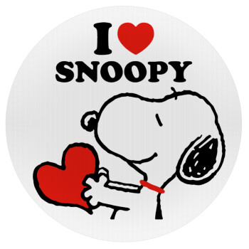 I LOVE SNOOPY, Mousepad Round 20cm