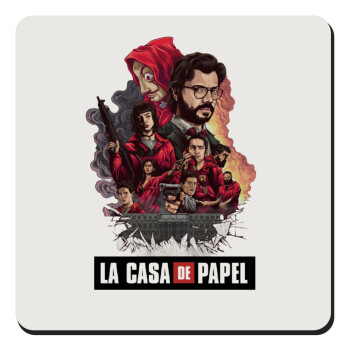 La casa de papel drawing cover, Τετράγωνο μαγνητάκι ξύλινο 9x9cm