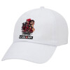 Adult Baseball Cap White 5-panel (POLYESTER, ADULT, UNISEX, ONE SIZE)