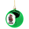 Green Christmas tree ornament ball 8cm