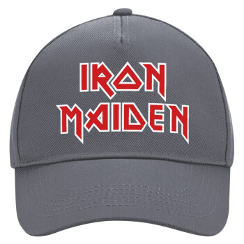 Iron maiden, Ultimate Adult Hat Grey, (100% COTTON DRILL, ADULT, UNISEX, ONE SIZE)