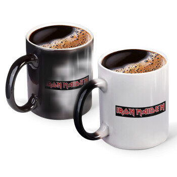 Iron maiden, Color changing magic Mug, ceramic, 330ml when adding hot liquid inside, the black colour desappears (1 pcs)