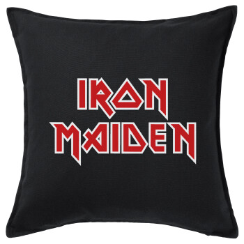 Iron maiden, Sofa cushion black 50x50cm includes filling