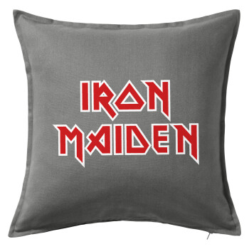 Iron maiden, Μαξιλάρι καναπέ Γκρι 100% βαμβάκι, περιέχεται το γέμισμα (50x50cm)