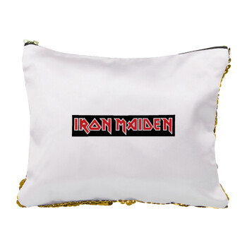 Iron maiden, Sequin Gold Pouch Cosmetic Bag