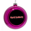 Purple Christmas tree ornament bauble 8cm