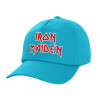 Adult Baseball Cap, 100% Cotton, Blue (COTTON, ADULT, UNISEX, ONE SIZE)