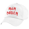 Children's Baseball Cap, 100% Cotton Twill, White (COTTON, CHILDREN'S, UNISEX, ONE SIZE)