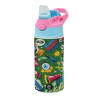 Children's hot water bottle, stainless steel, with safety straw, Pink/BlueCiel (360ml) BPA FREE