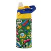 Children's hot water bottle, stainless steel, with safety straw, green, blue (360ml) BPA FREE