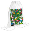 Backpack pouch GYMBAG white (28x40cm)