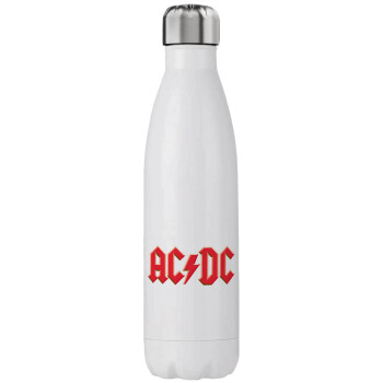AC/DC, Μεταλλικό παγούρι θερμός (Stainless steel), διπλού τοιχώματος, 750ml