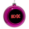 Purple Christmas tree ornament bauble 8cm