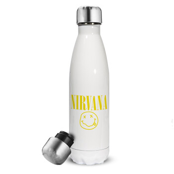 Nirvana, Metal mug thermos White (Stainless steel), double wall, 500ml