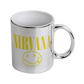 Nirvana, Mug ceramic, silver mirror, 330ml