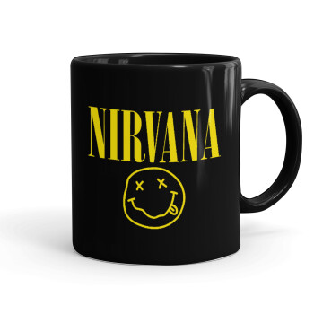 Nirvana, Κούπα Μαύρη, κεραμική, 330ml