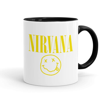 Nirvana, Mug colored black, ceramic, 330ml