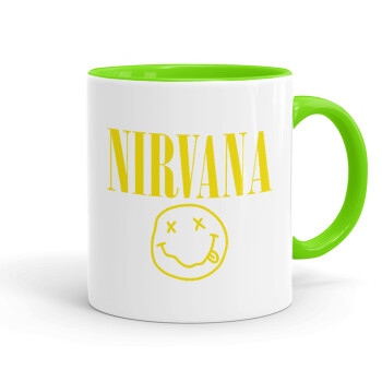 Nirvana, Mug colored light green, ceramic, 330ml