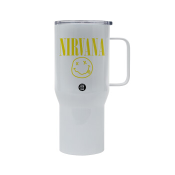 Nirvana, Mega Stainless steel Tumbler with lid, double wall 750L