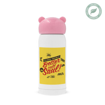 Better Call Saul, Pink stainless steel thermal flask, 320ml