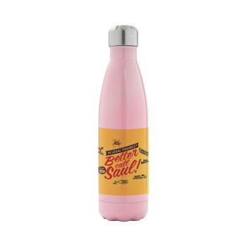 Better Call Saul, Metal mug thermos Pink Iridiscent (Stainless steel), double wall, 500ml