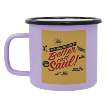 Better Call Saul, Κούπα Μεταλλική εμαγιέ ΜΑΤ Light Pastel Purple 360ml