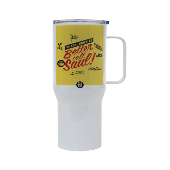 Better Call Saul, Mega Stainless steel Tumbler with lid, double wall 750L