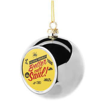 Better Call Saul, Silver 8cm Christmas tree ball ornament