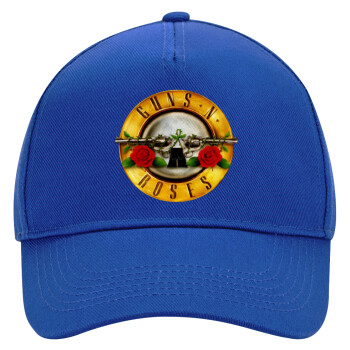 Guns N' Roses, Ultimate Adult Hat BLUE, (100% COTTON DRILL, ADULT, UNISEX, ONE SIZE)