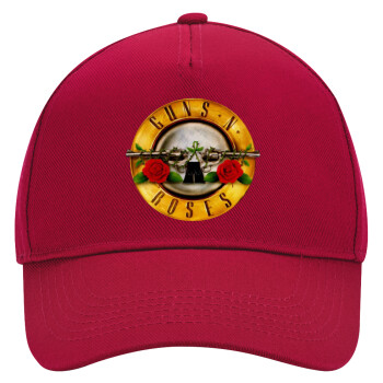 Guns N' Roses, Adult Ultimate Hat RED, (100% COTTON DRILL, ADULT, UNISEX, ONE SIZE)